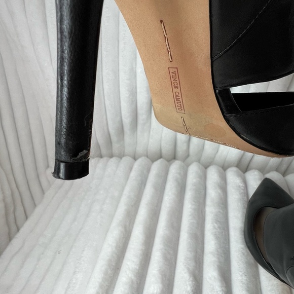 Vince Camuto Zip 3 1/2 " Heels with Penny Heel Black Size 8.5 - Picture 7 of 16